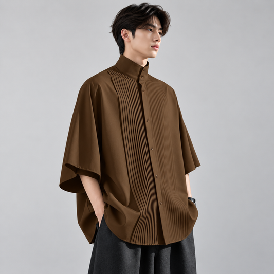 Kendrick | Pleated Batwing Shirt