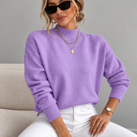 Vanessa | Soft Mock Neck Sweater