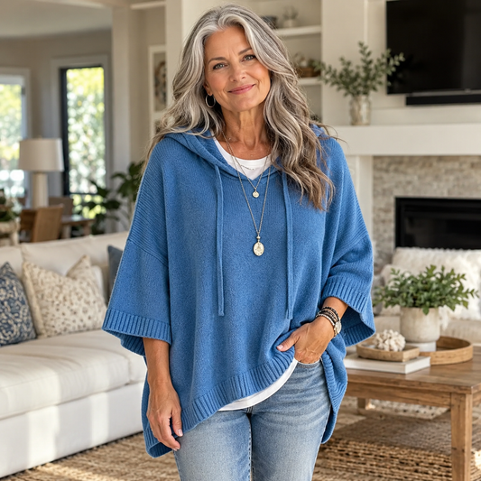 Mia | Cozy Oversized Knit Hoodie Sweater