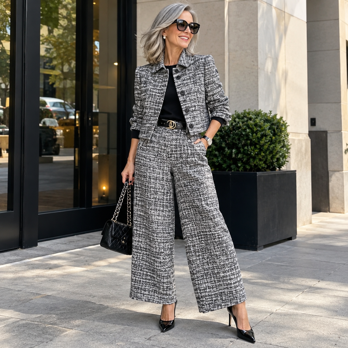 Diana | Elegant Tweed Two-Piece Set
