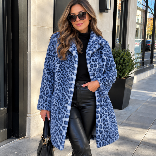 Sierra | Leopard Print Plush Jacket