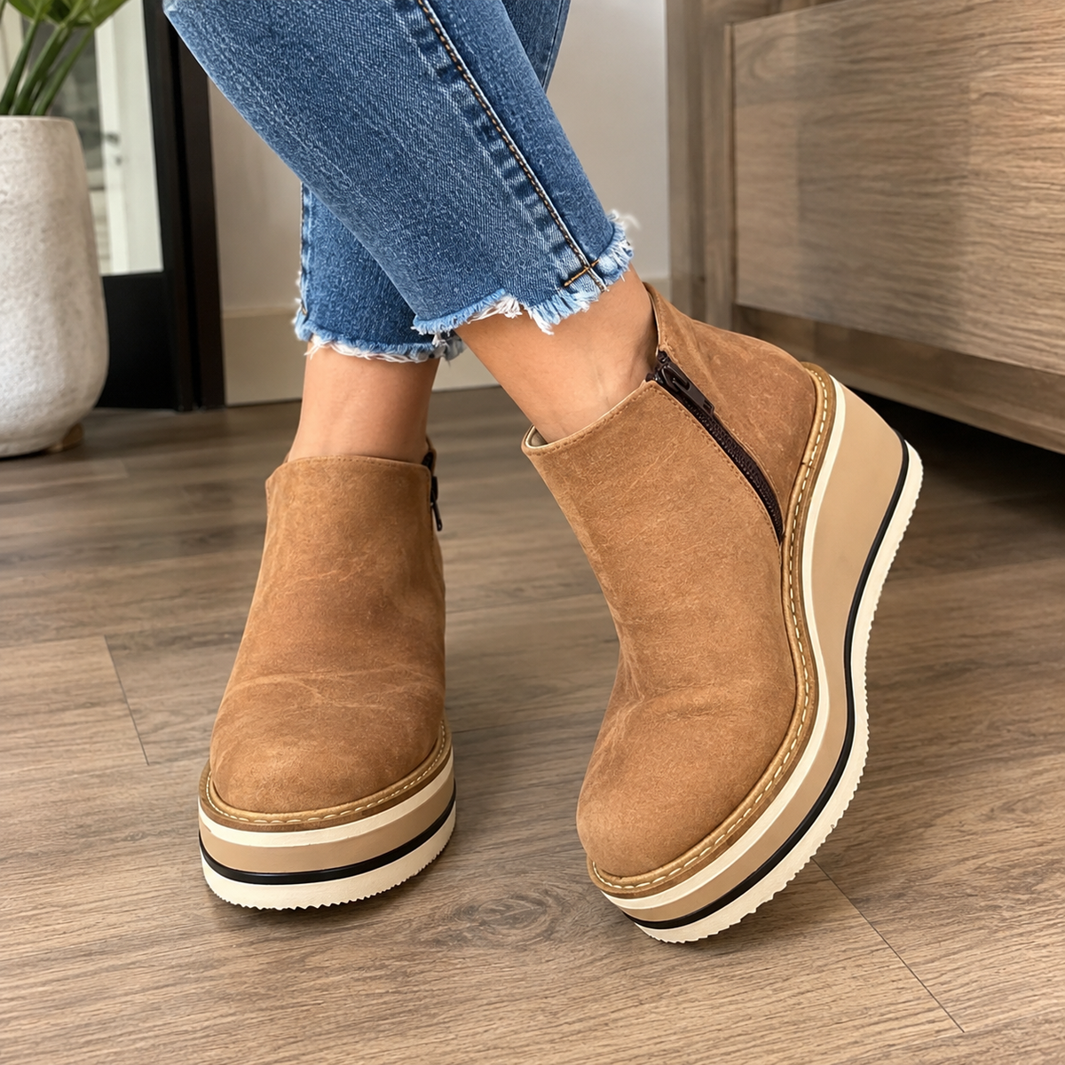 Virelle | Elegant High Wedge Pumps