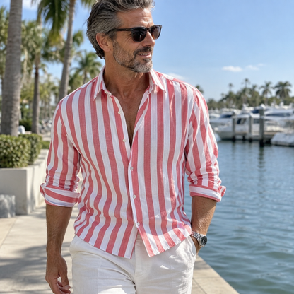 Marcus | Striped Button-Up Shirt