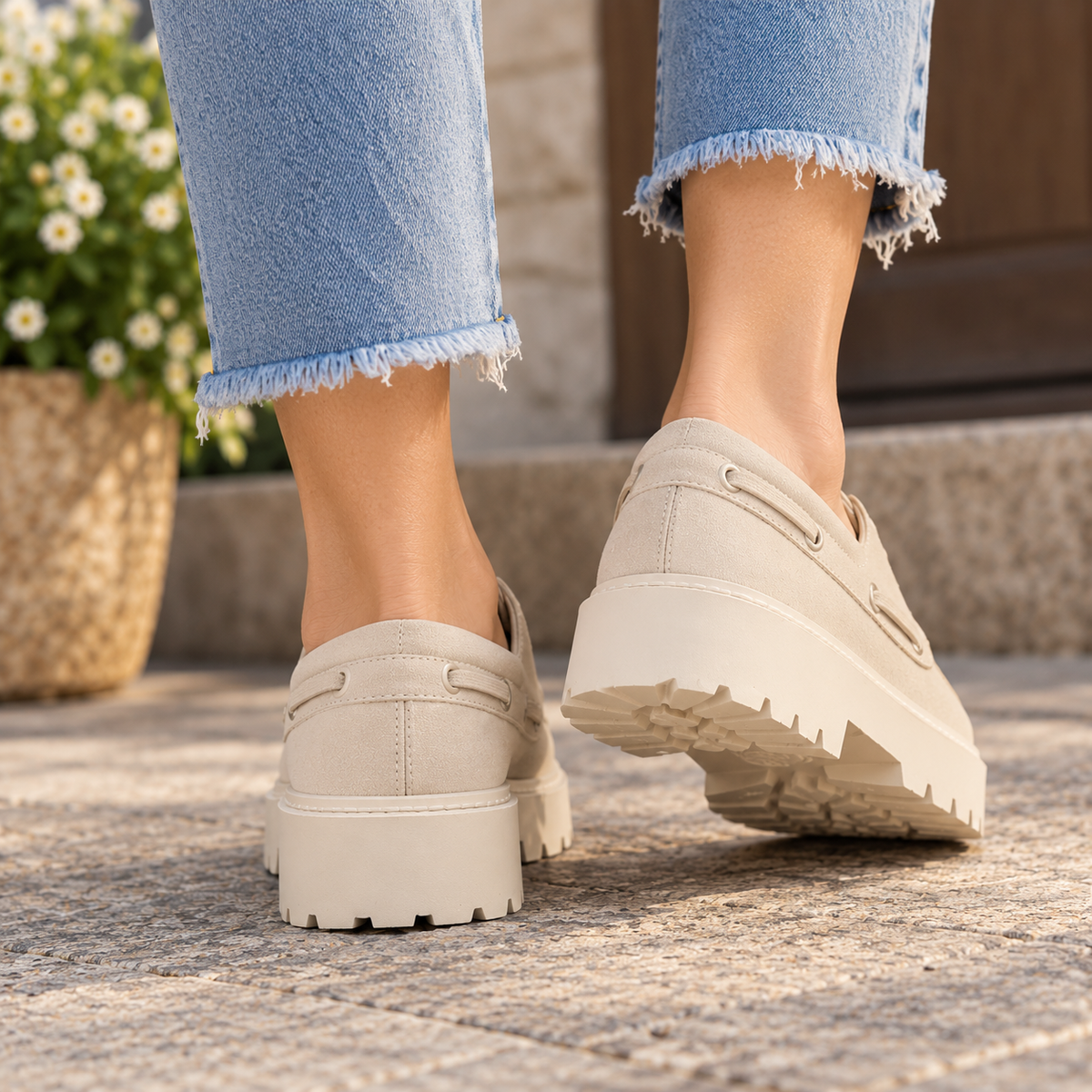 Maria | Elevated Platform Lace-Up Shoes