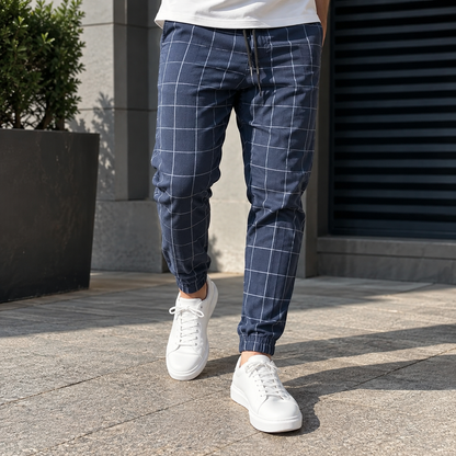 Ashton | Checkered Jogger Pants
