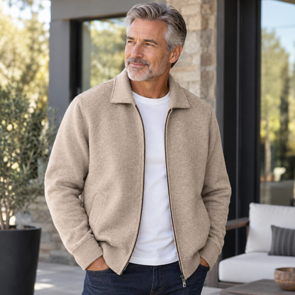 Carter | Classic Zip-Up Knit Jacket