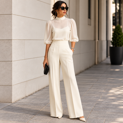 Quinn | Three-Piece Blouse Trouser Set