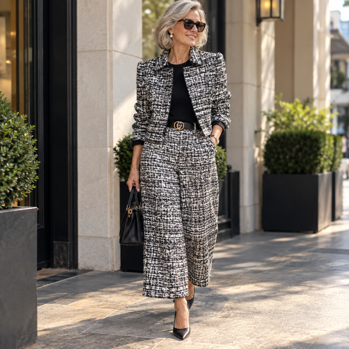 Diana | Elegant Tweed Two-Piece Set