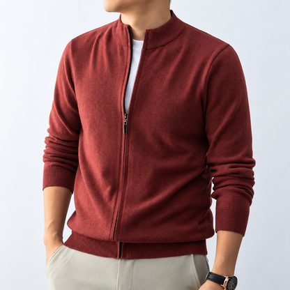 Samuel | Full-Zip Knit Cardigan
