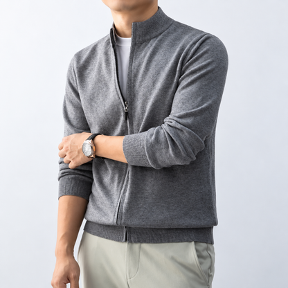 Samuel | Full-Zip Knit Cardigan