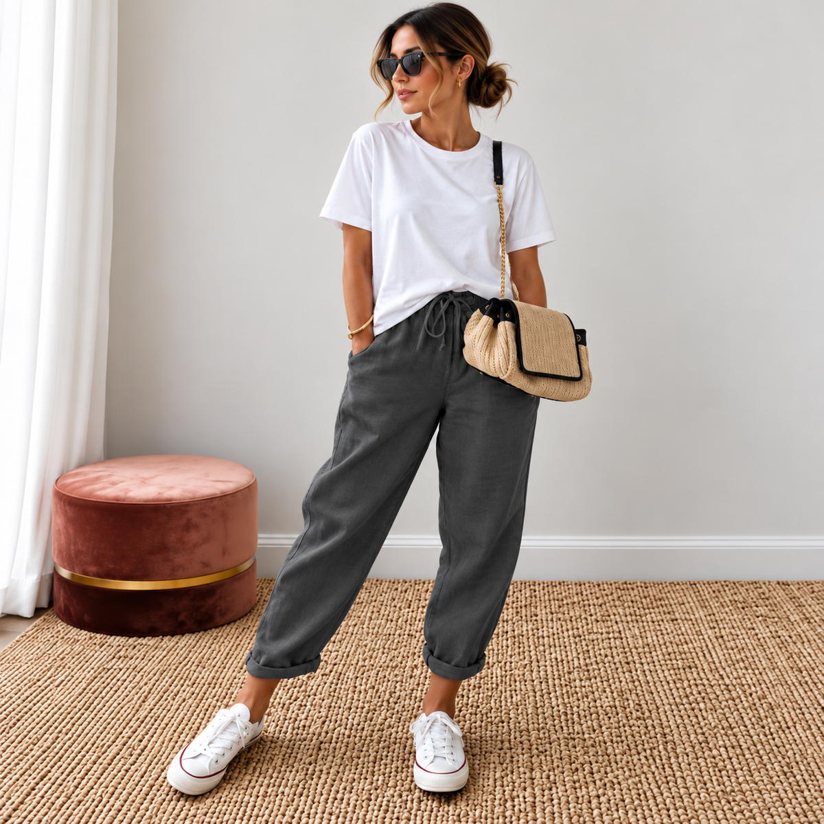 Vivian | Relaxed Drawstring Pants
