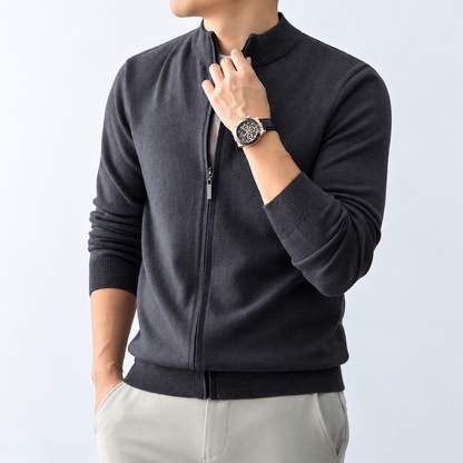 Samuel | Full-Zip Knit Cardigan
