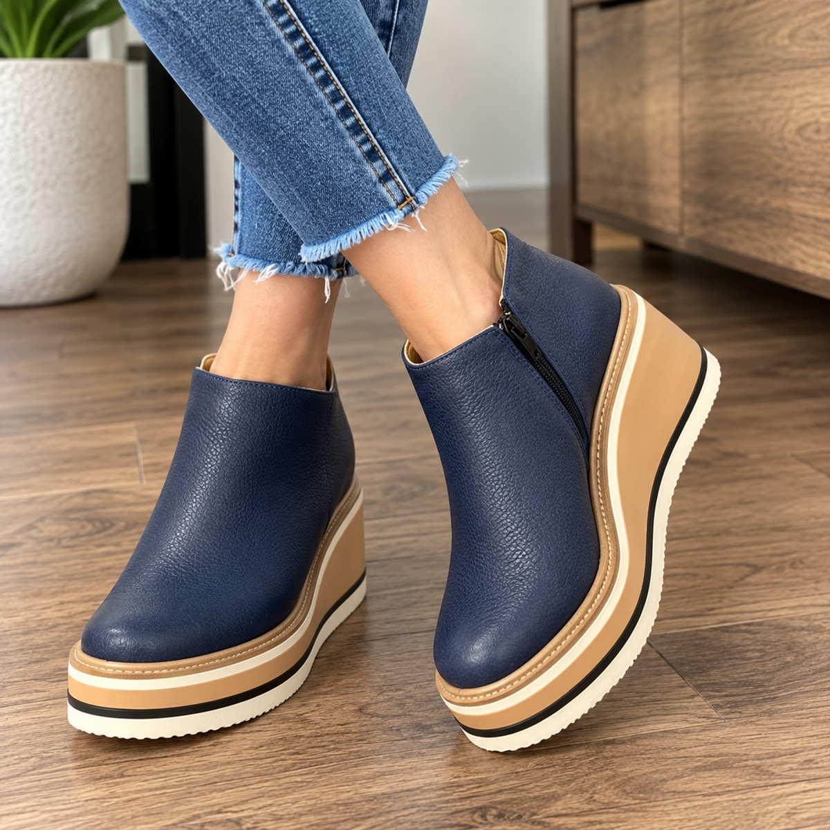 Virelle | Elegant High Wedge Pumps